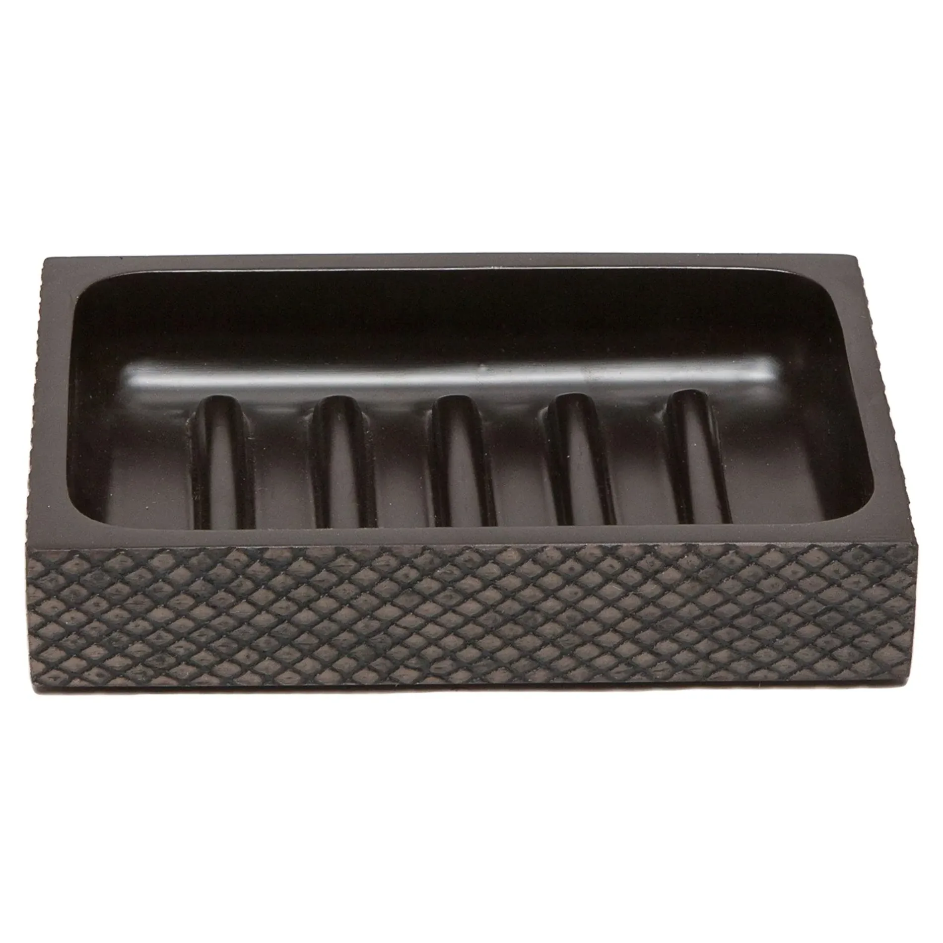 Goa Soap Dish - Dark Brown, Faux Boa image