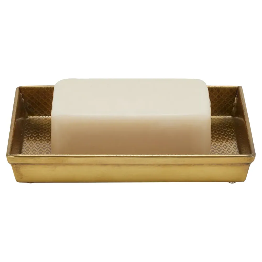 Hagen Soap Dish - Antique Brass, Stainless Steel image