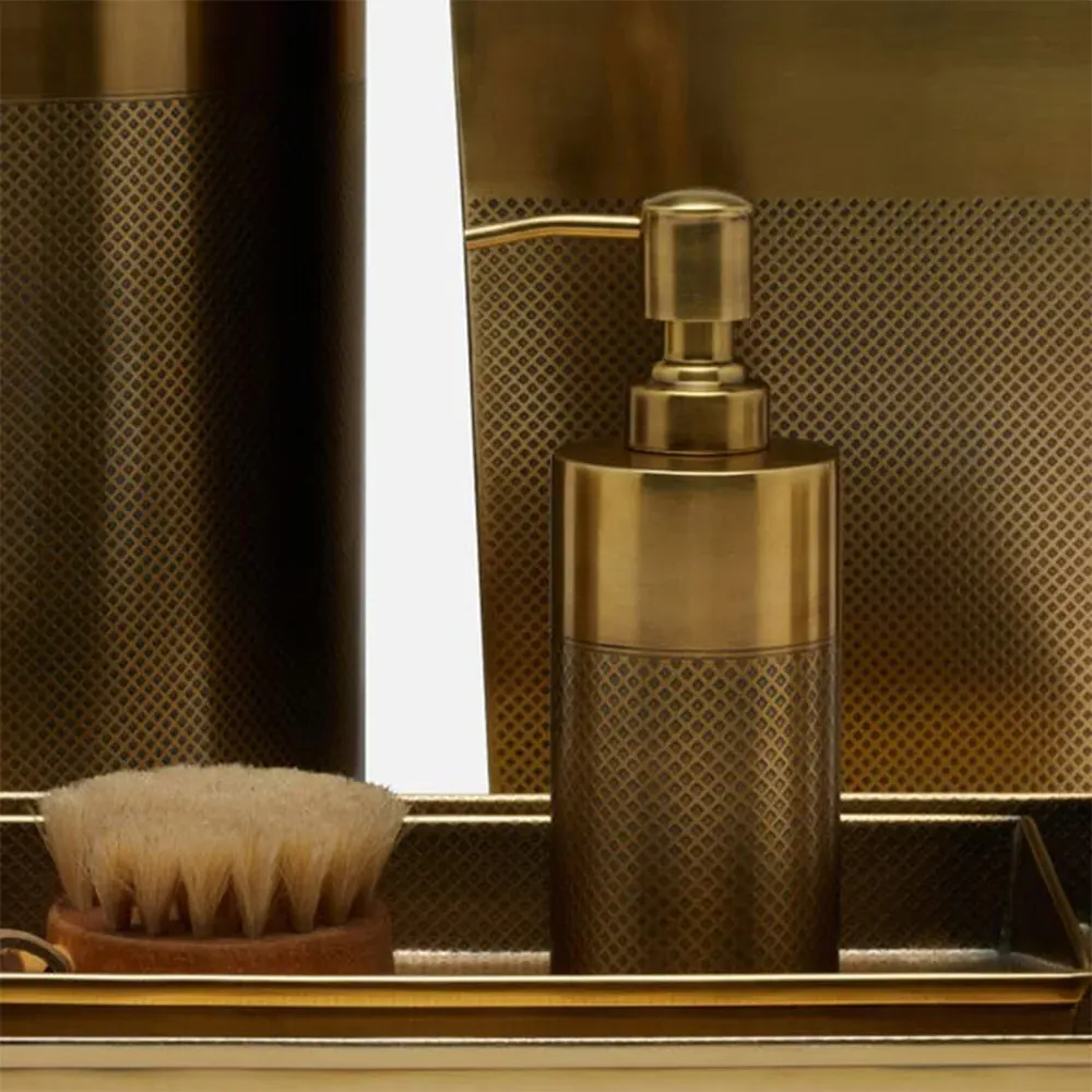 Hagen Stainless Steel Soap Pump - Antique Brass