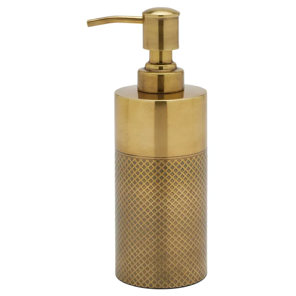 Hagen Stainless Steel Soap Pump - Antique Brass