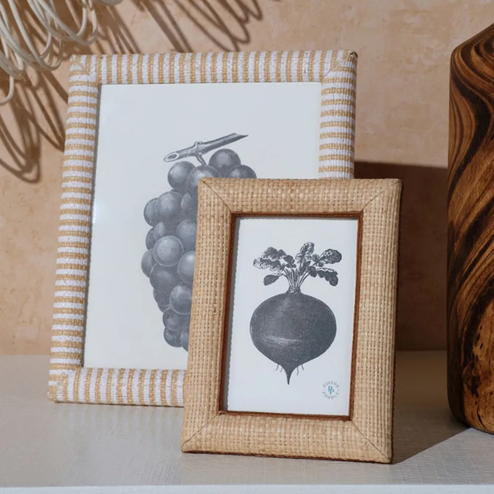 Hanford 4x6 Photo Frame - Brown, Raffia