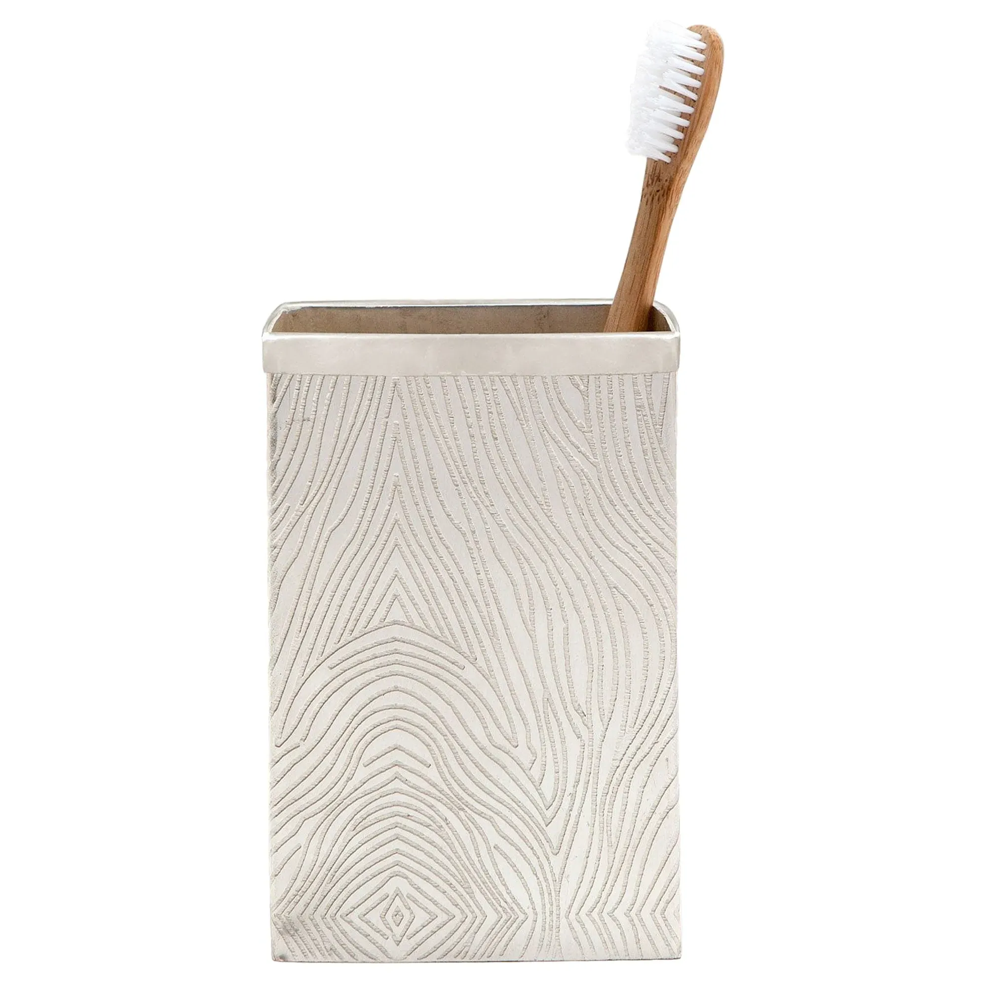 Humbolt Hollywood Brush Holder - Silver, Metal