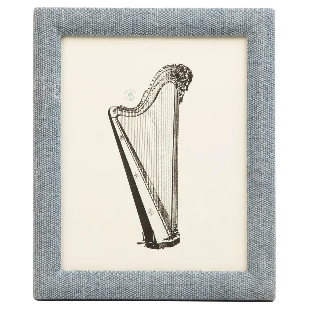 Kemi 8x10 Photo Frame - Light Blue, Cotton Jute