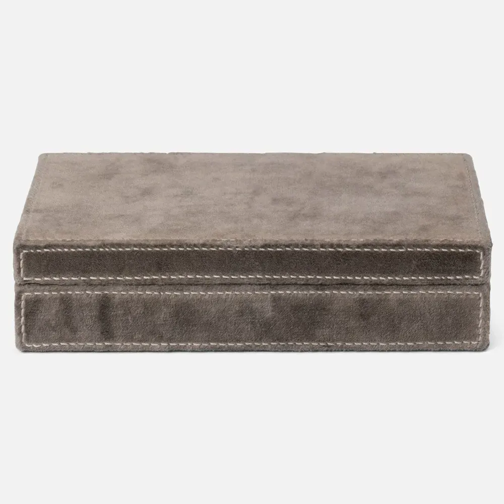 Keokee Velvet Domino Box Set - Charcoal