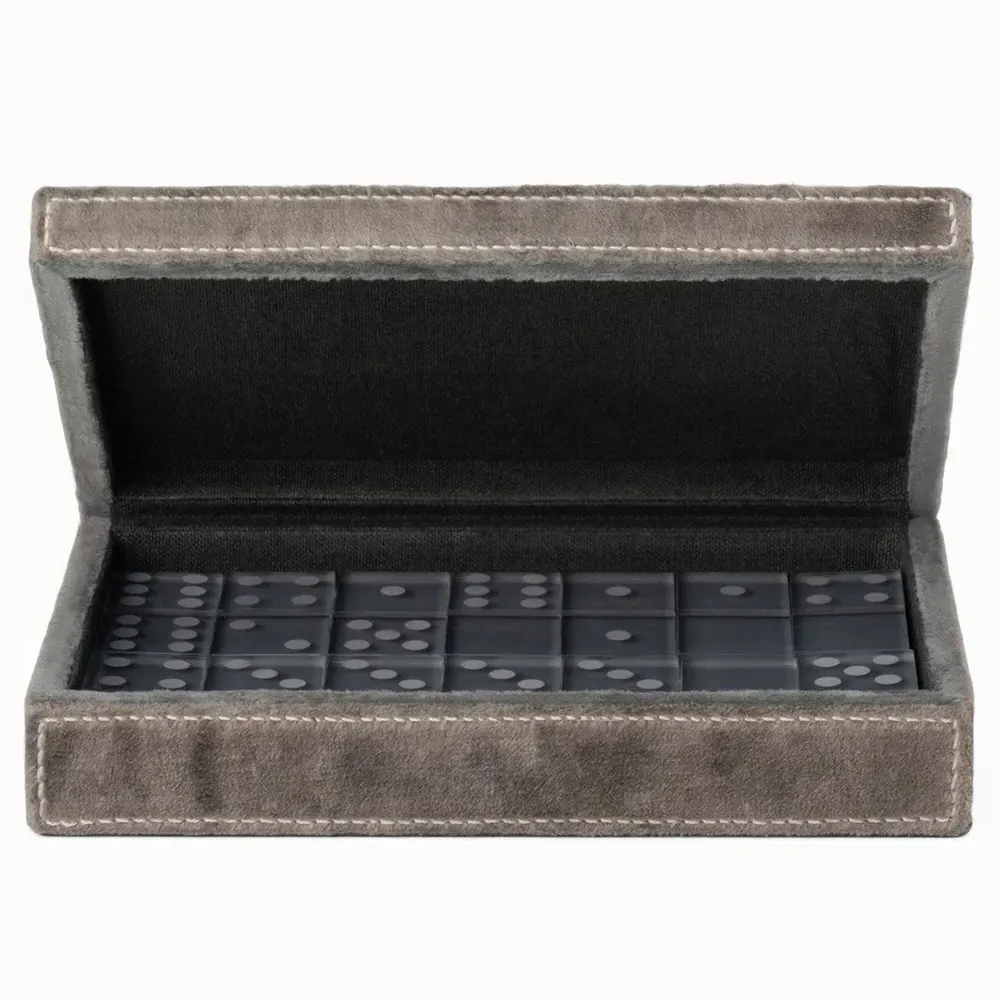 Keokee Velvet Domino Box Set - Charcoal image