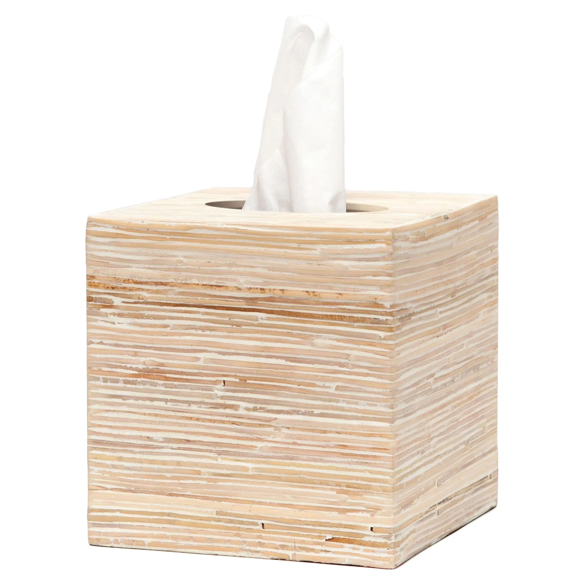Kona Tissue Box - Beige, Rattan