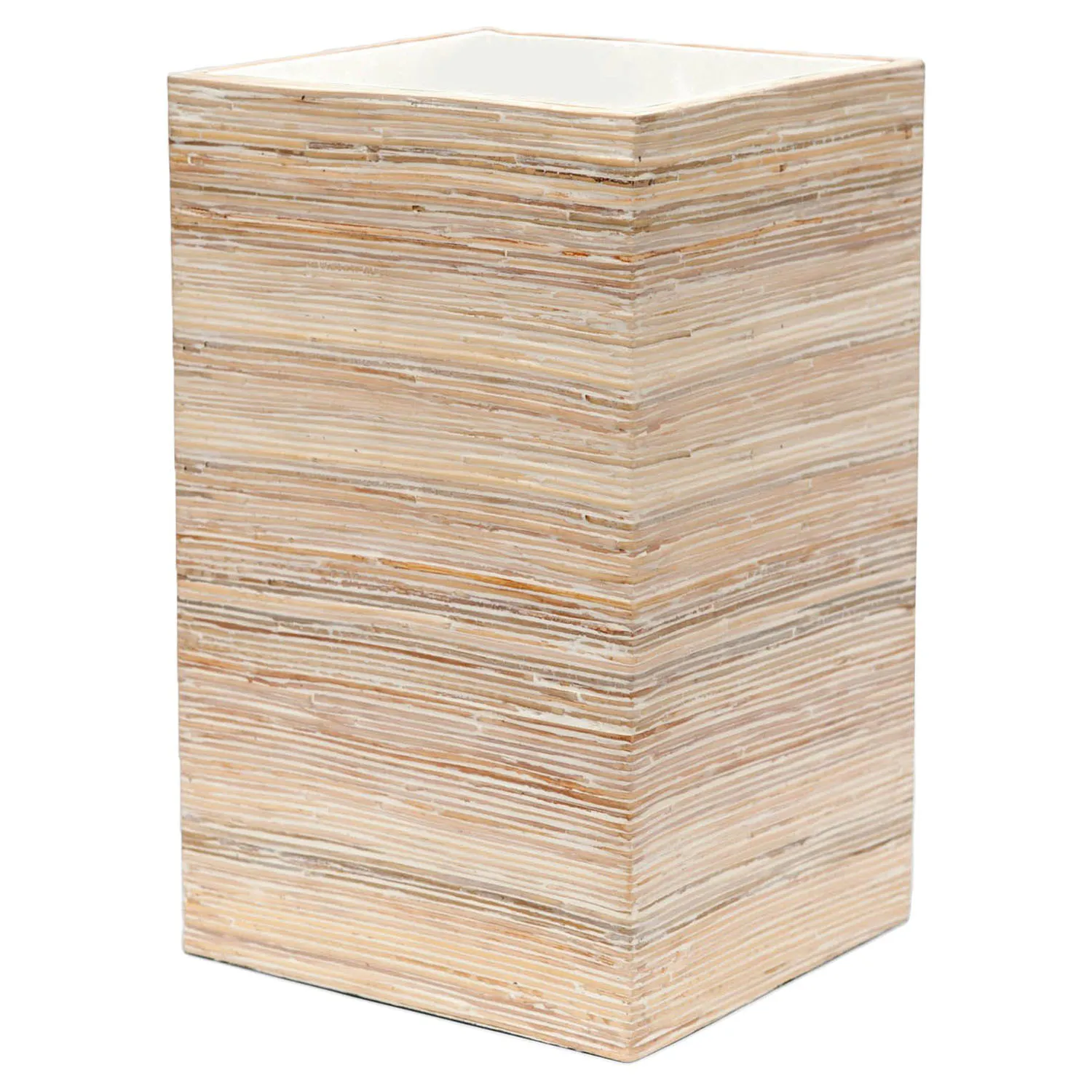 Kona Waste Basket - Beige, Rattan