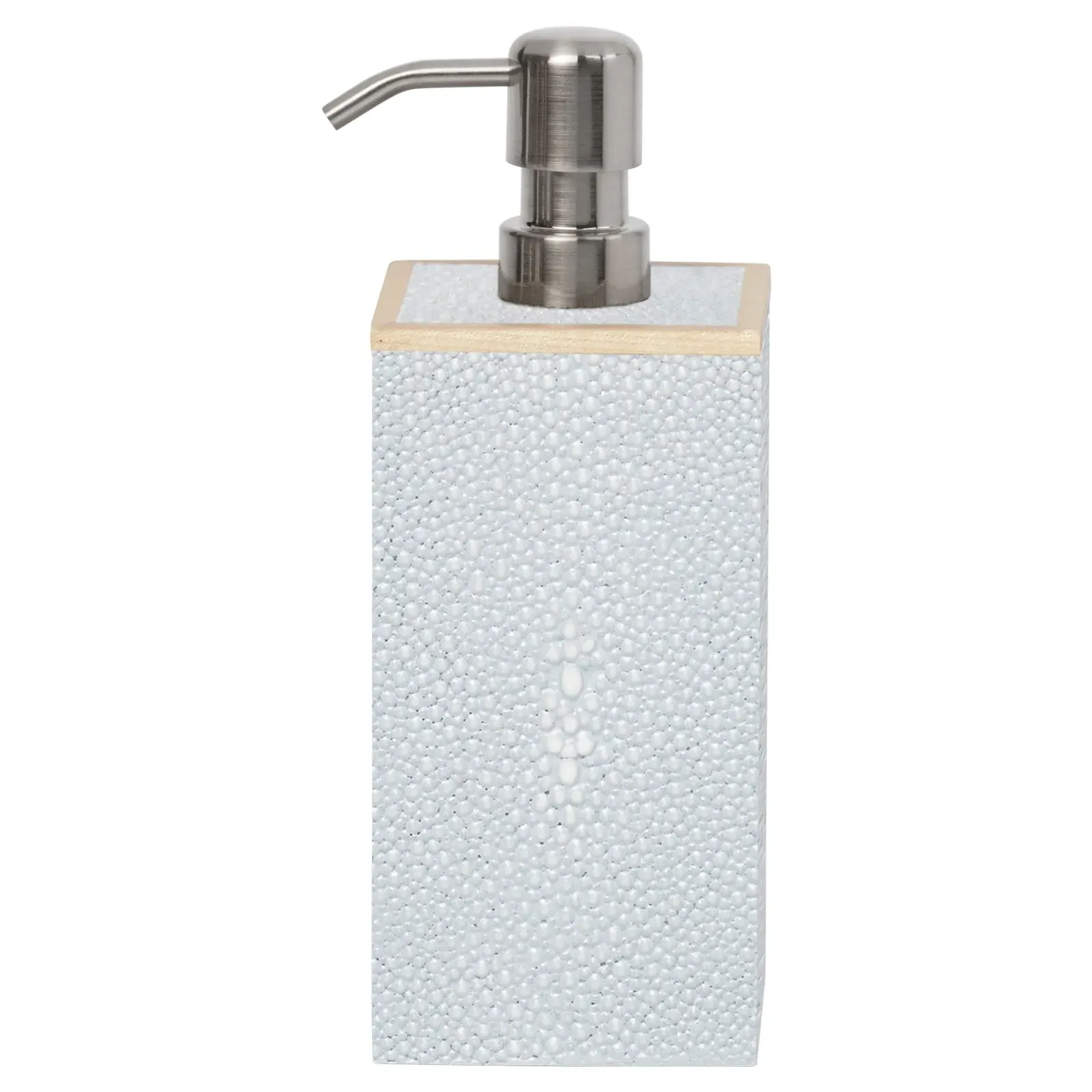 Manchester Large Soap Pump - Cloud Grey, Faux Shagreen