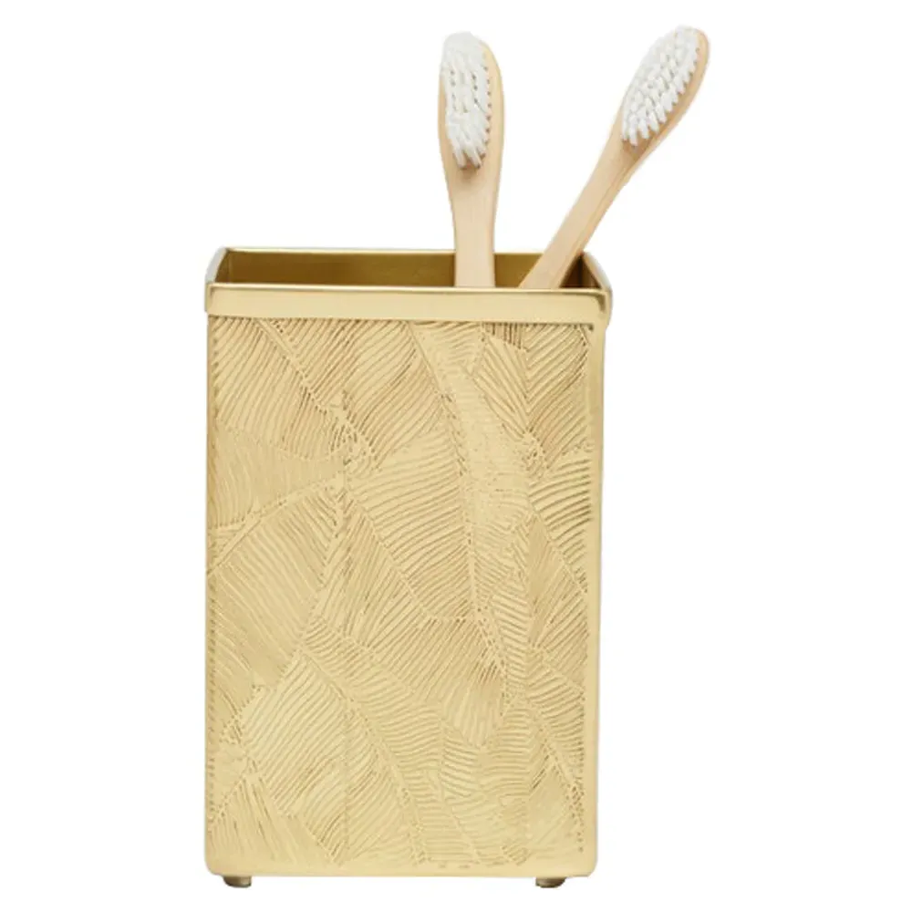 Mancora Brush Holder - Gold, Brass