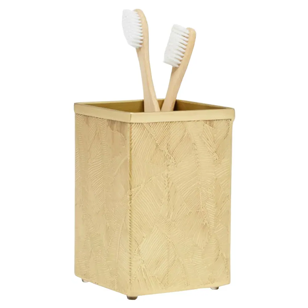 Mancora Brush Holder - Gold, Brass