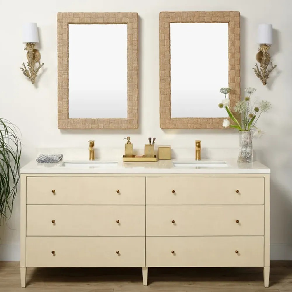 Mancora Square Canister - Gold, Brass