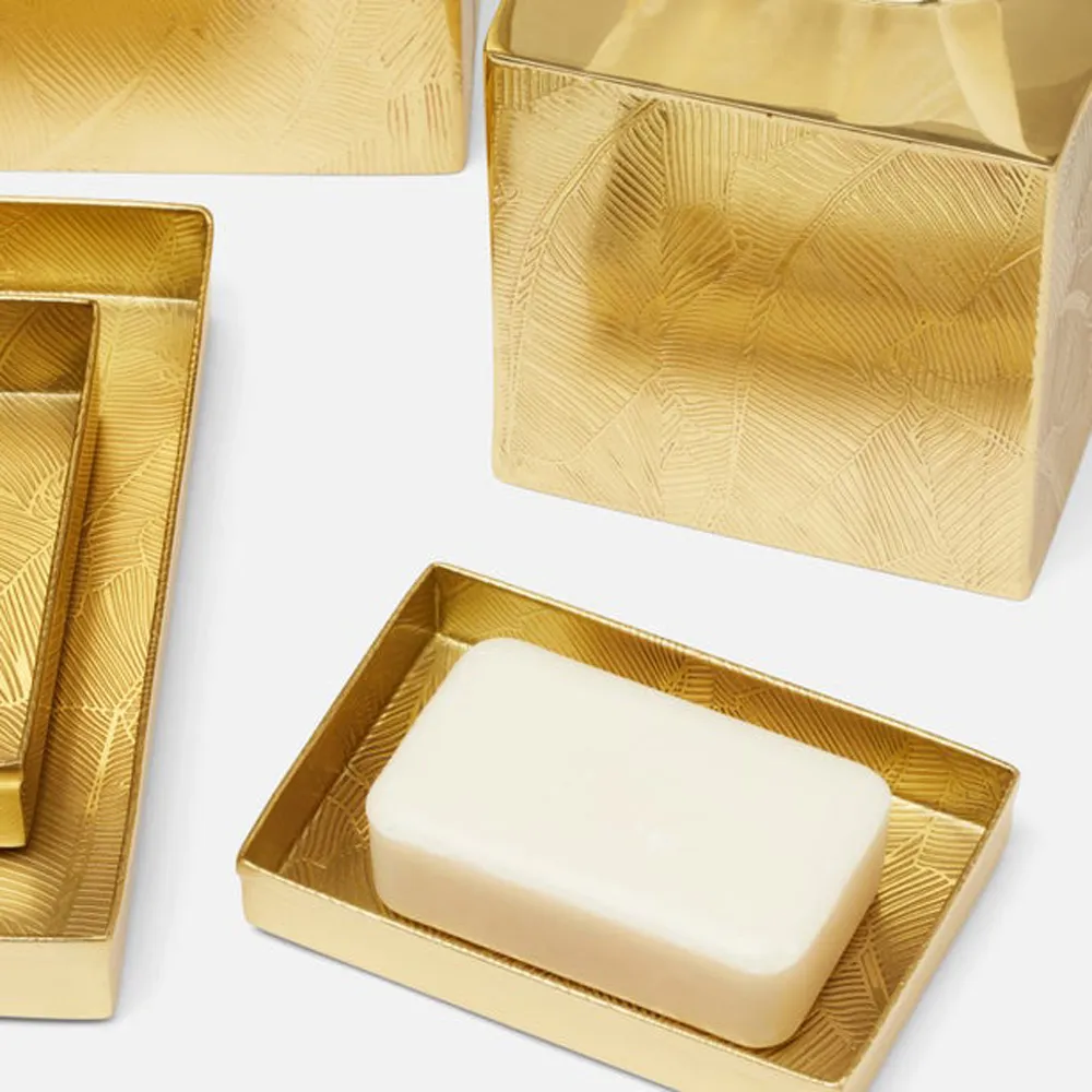 Mancora Tissue Box - Gold, Brass