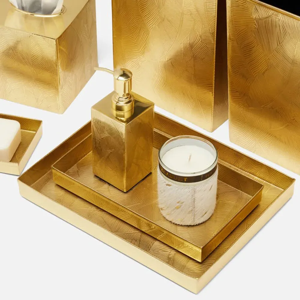 Mancora Tray Set of 2 - Gold, Brass