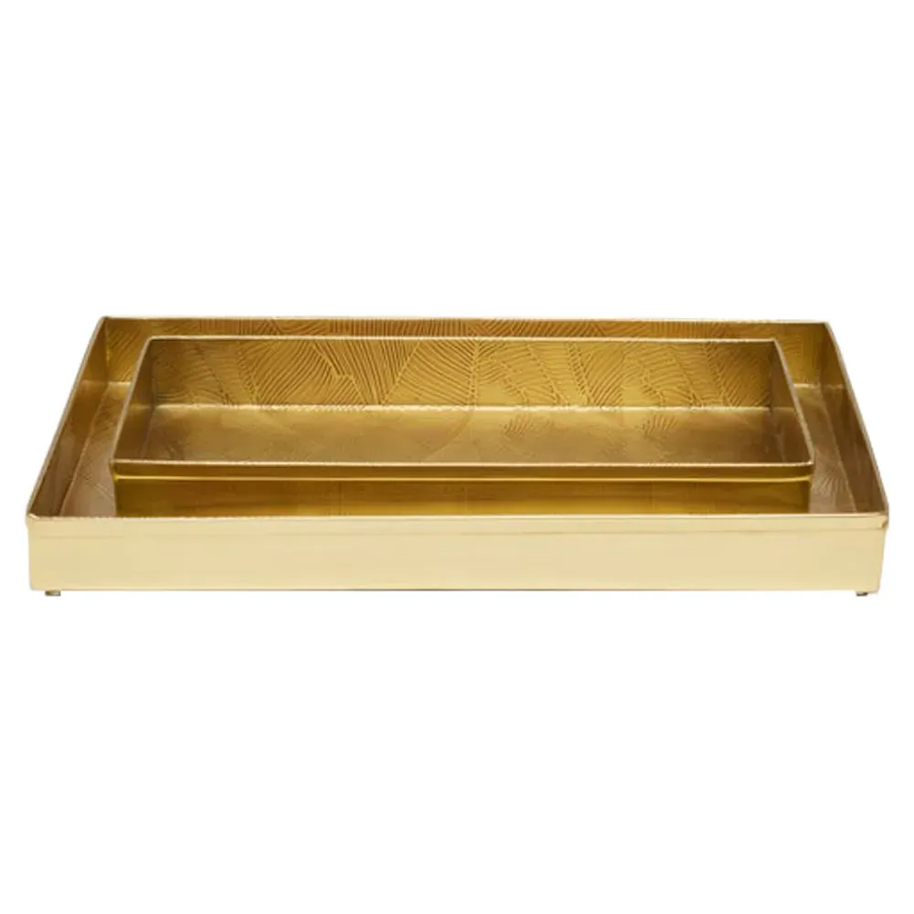 Mancora Tray Set of 2 - Gold, Brass
