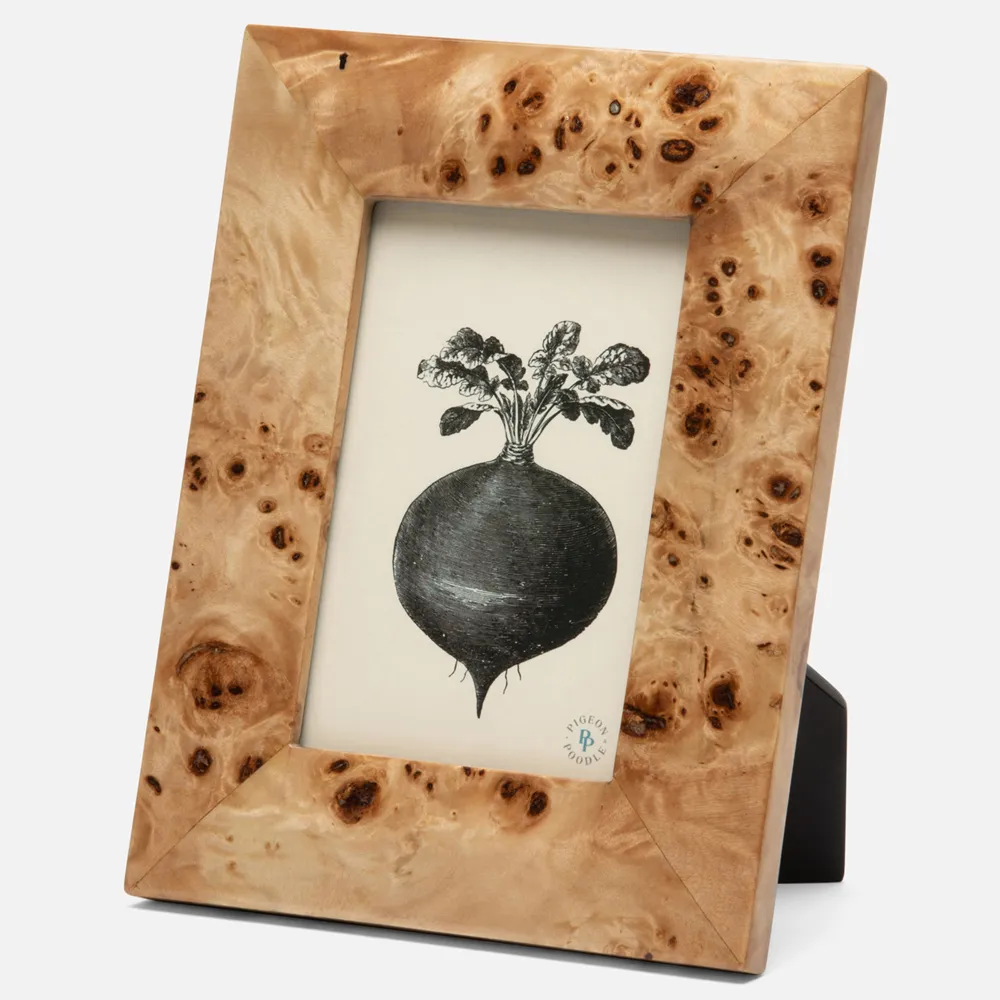 Narvik 4x6 Picture Frame - Burl, Maple Veneer