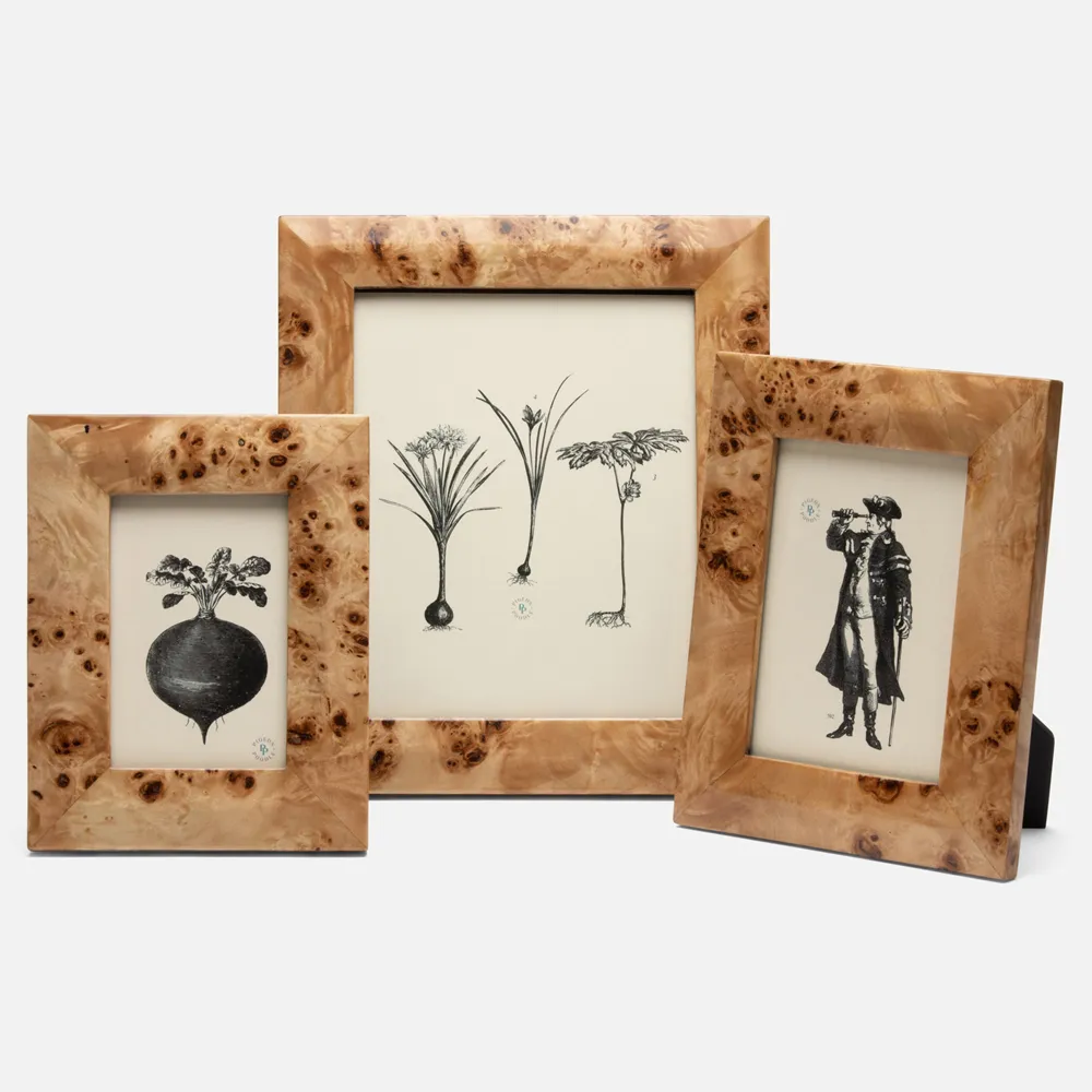 Narvik 4x6 Picture Frame - Burl, Maple Veneer