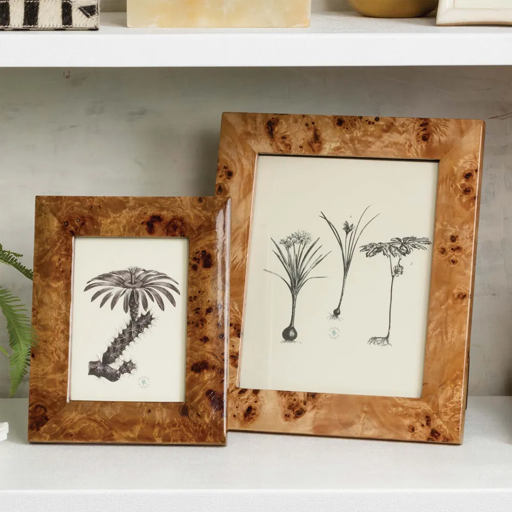 Narvik 8x10 Picture Frame - Burl, Maple Veneer