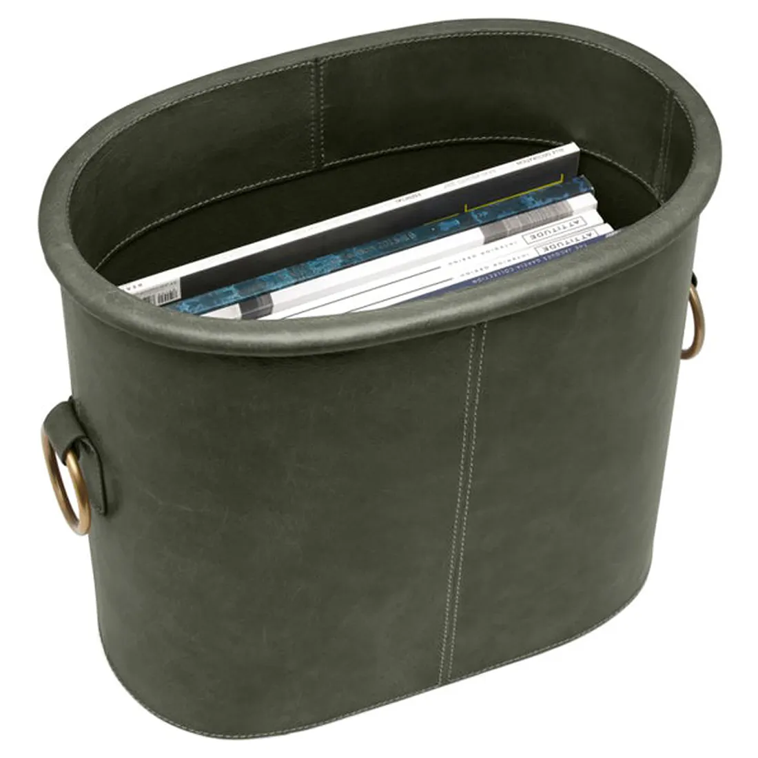 Ogden Magazine Holder - Forest, Leather