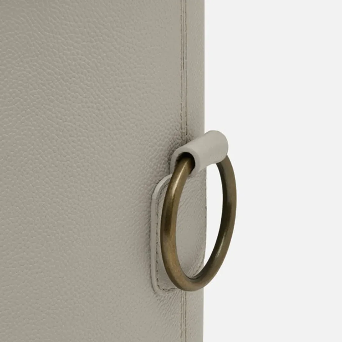 Ogden Magazine Holder - Light Grey, Leather