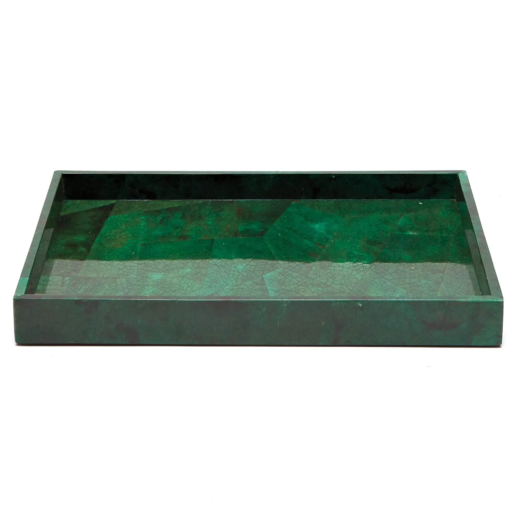 Palm Beach Large Tray - Emerald, Shell