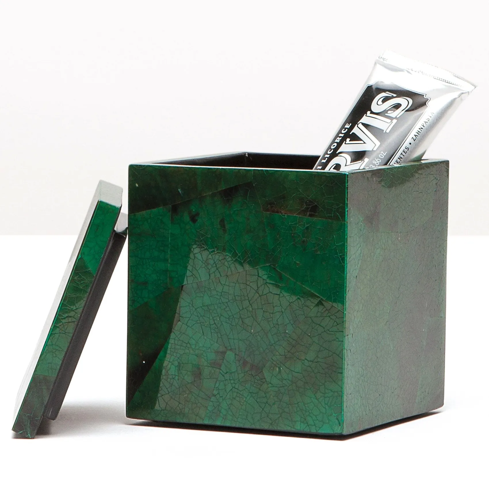 Palm Beach Shell Canister - Emerald, Shell