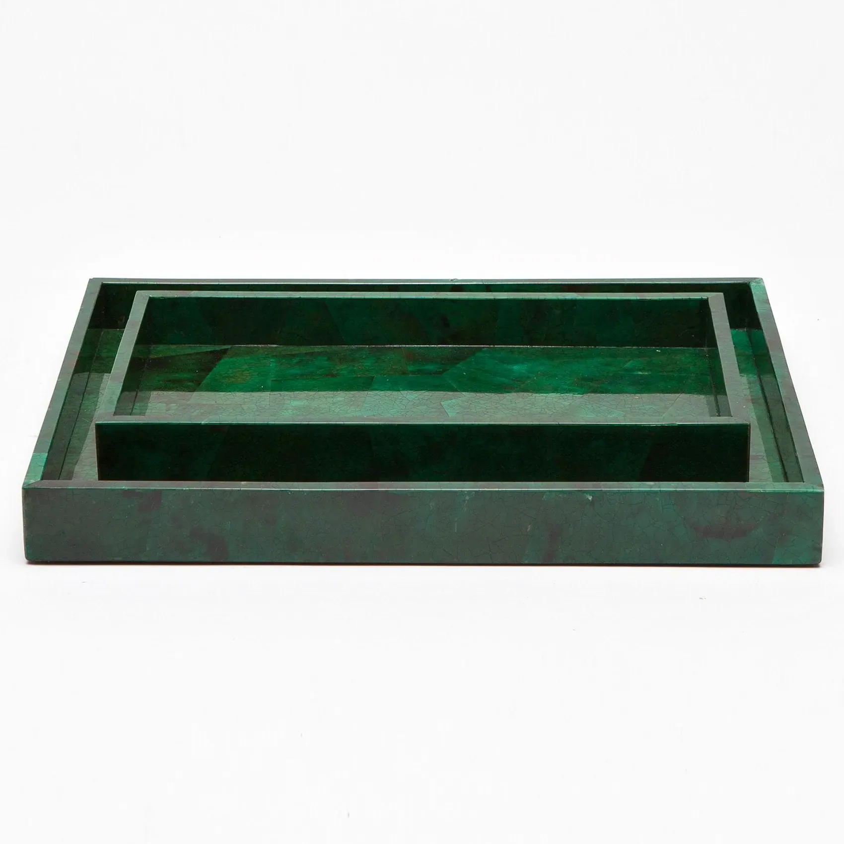 Palm Beach Small Tray - Emerald, Shell