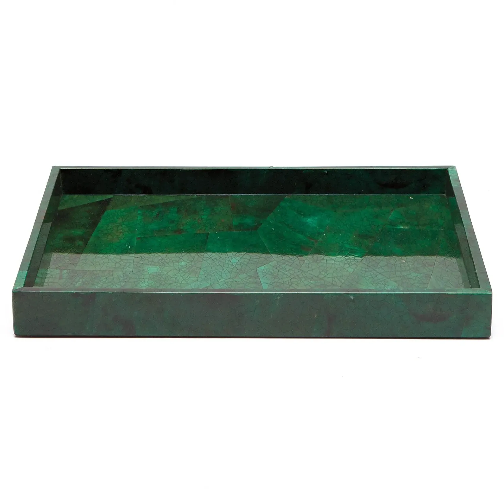 Palm Beach Small Tray - Emerald, Shell