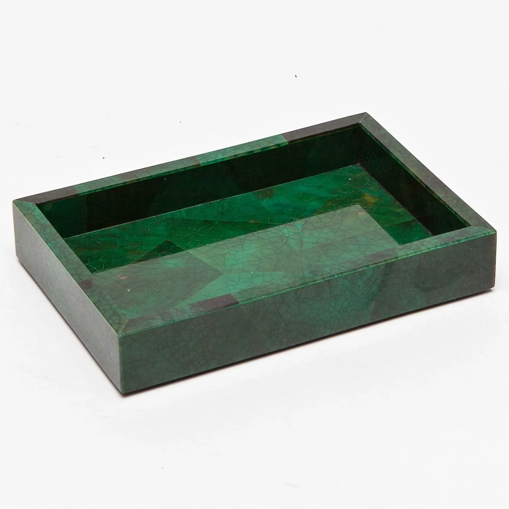 Palm Beach Soap Dish - Emerald, Shell