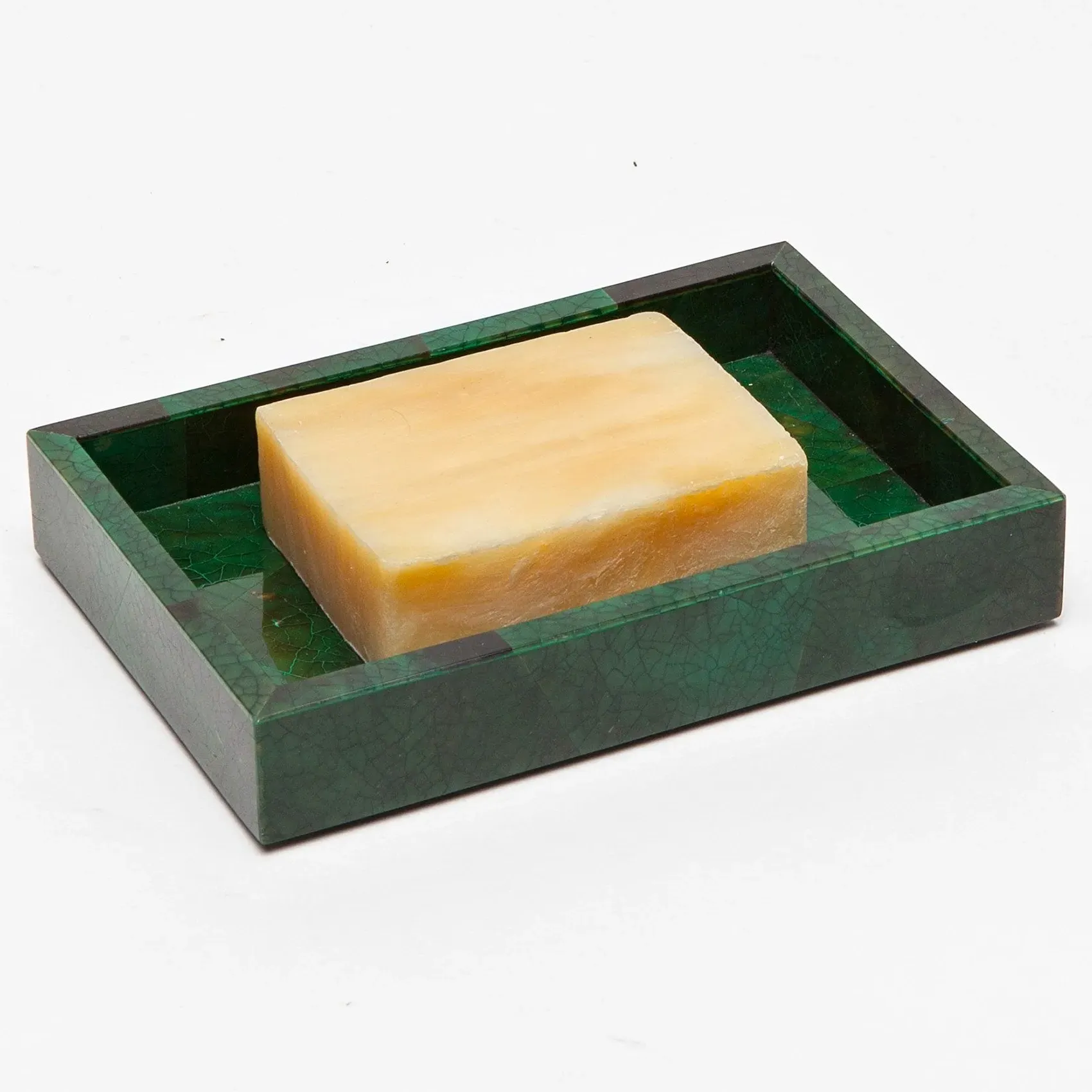 Palm Beach Soap Dish - Emerald, Shell