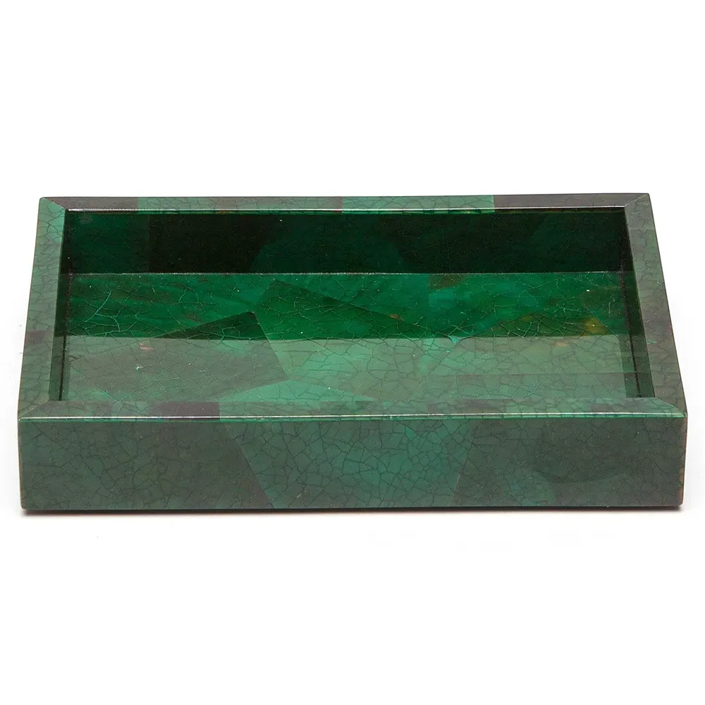 Palm Beach Soap Dish - Emerald, Shell