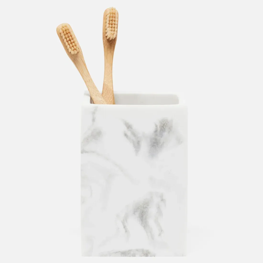 Parma Brush Holder - White, Resin