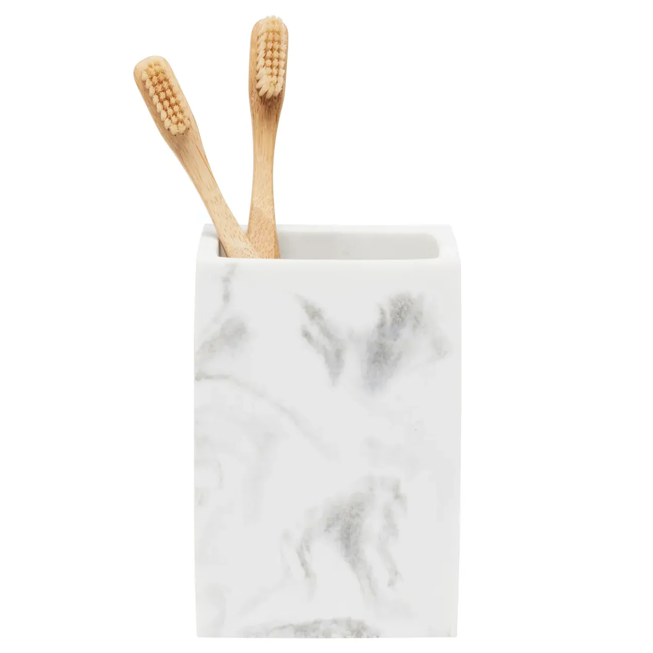 Parma Brush Holder - White, Resin