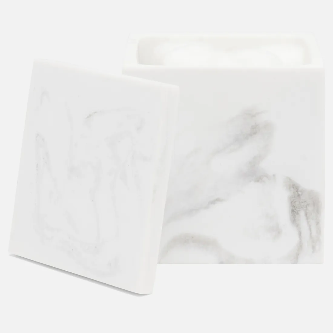 Parma Large Canister - White, Resin