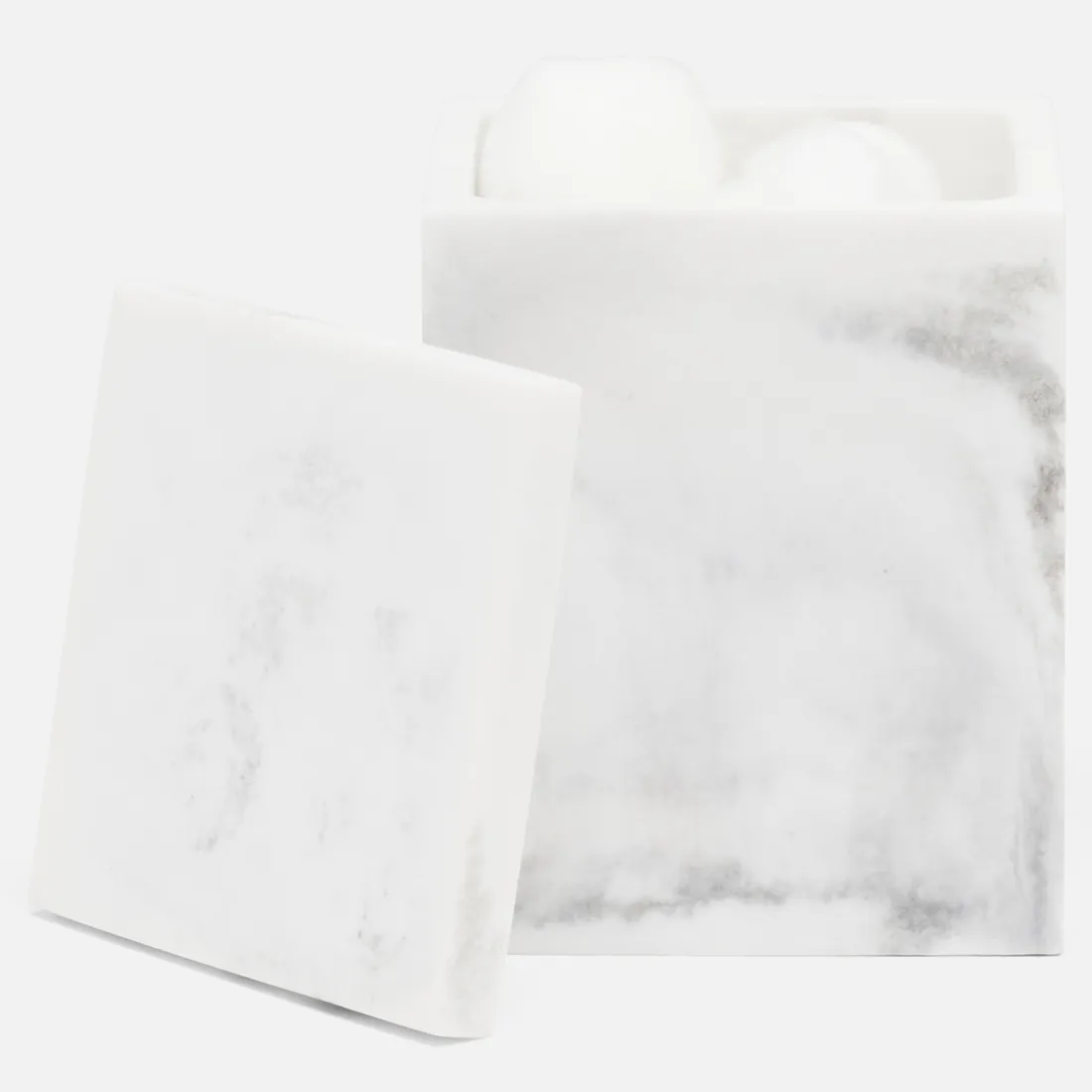 Parma Small Canister - White, Resin