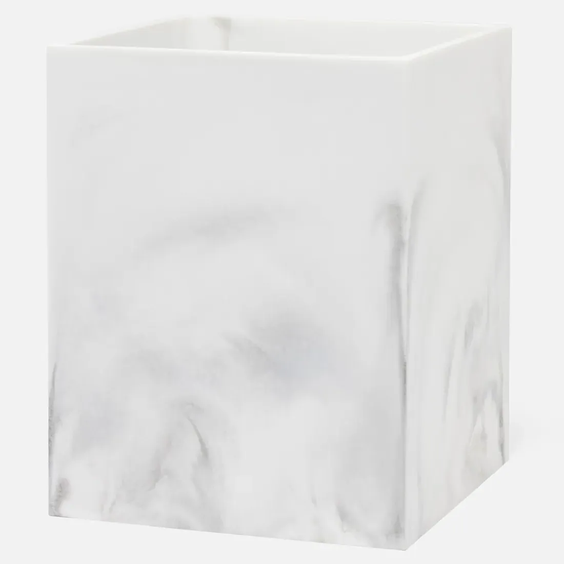 Parma Square Waste Basket - White, Resin