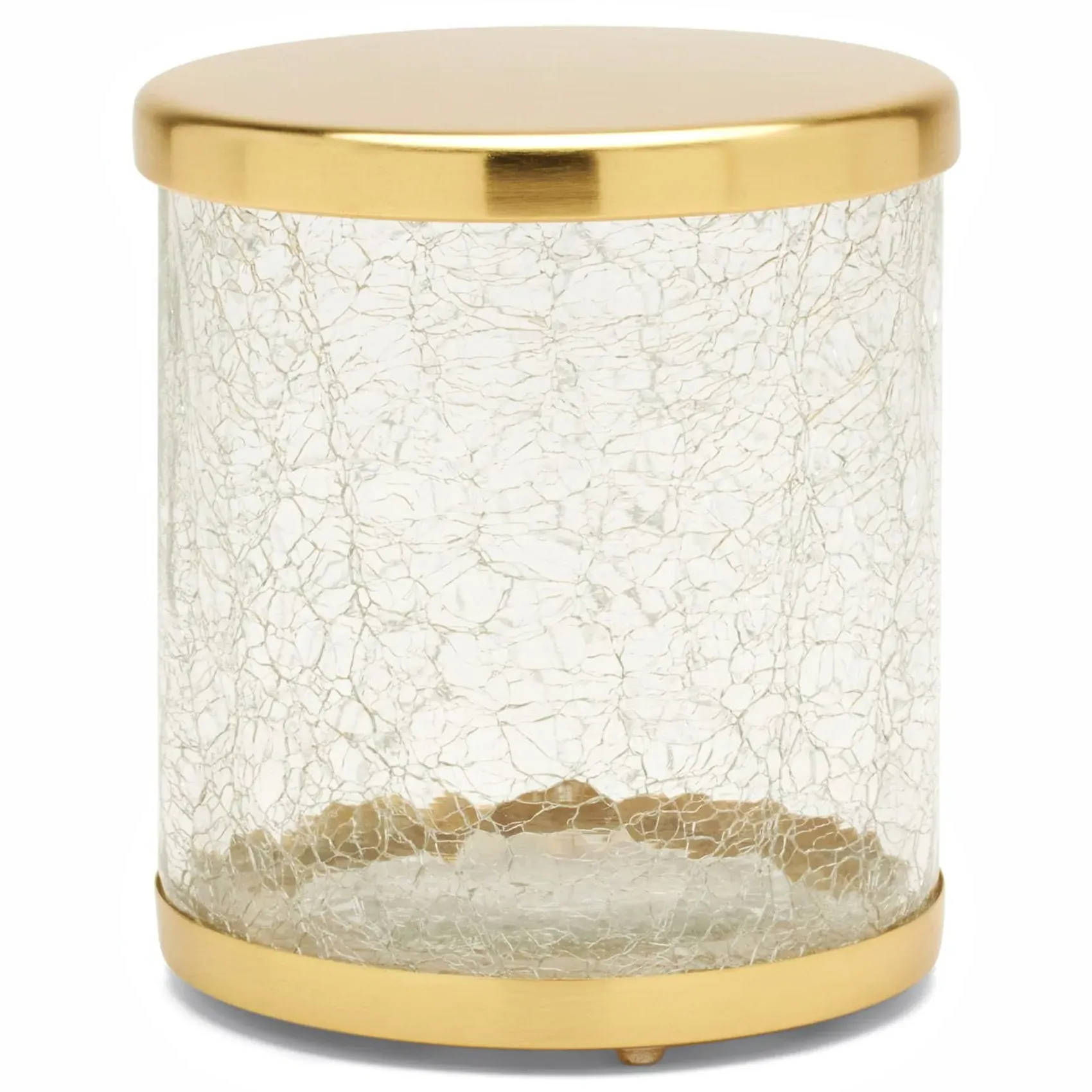 Pomaria Large Canister - Gold, Glass
