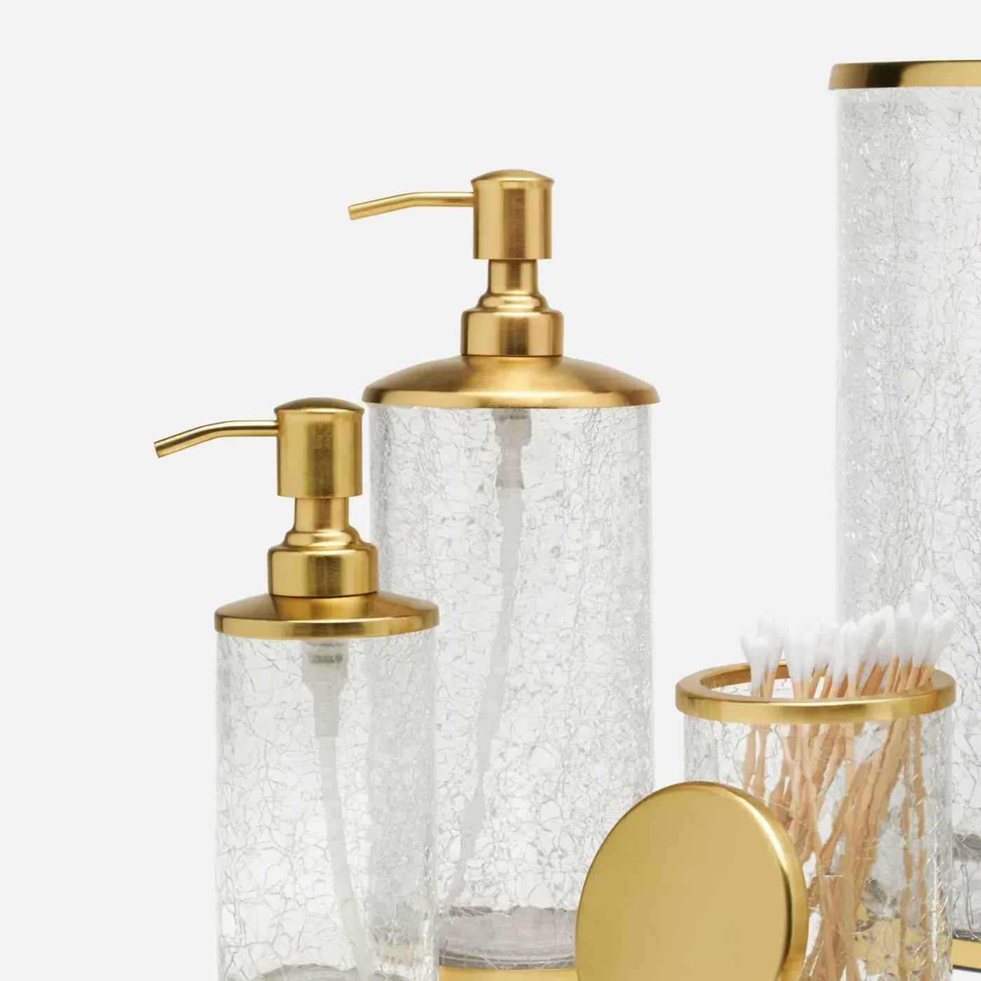 Pomaria Large Soap Pump - Gold, Glass