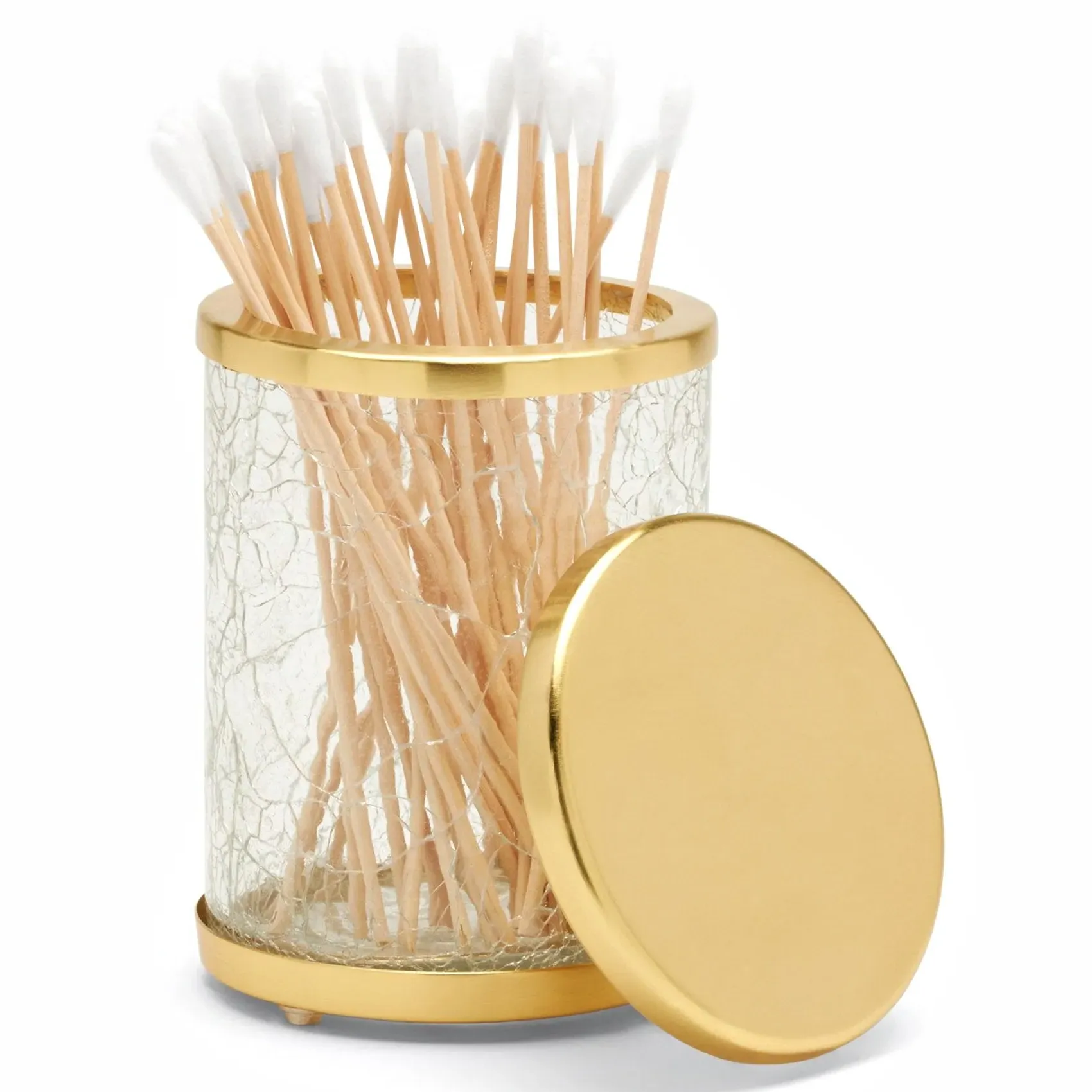 Pomaria Small Canister - Gold, Glass