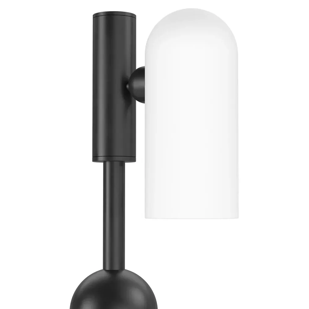 Odyssey Cylinder Table Lamp - Black Gunmetal, Glass