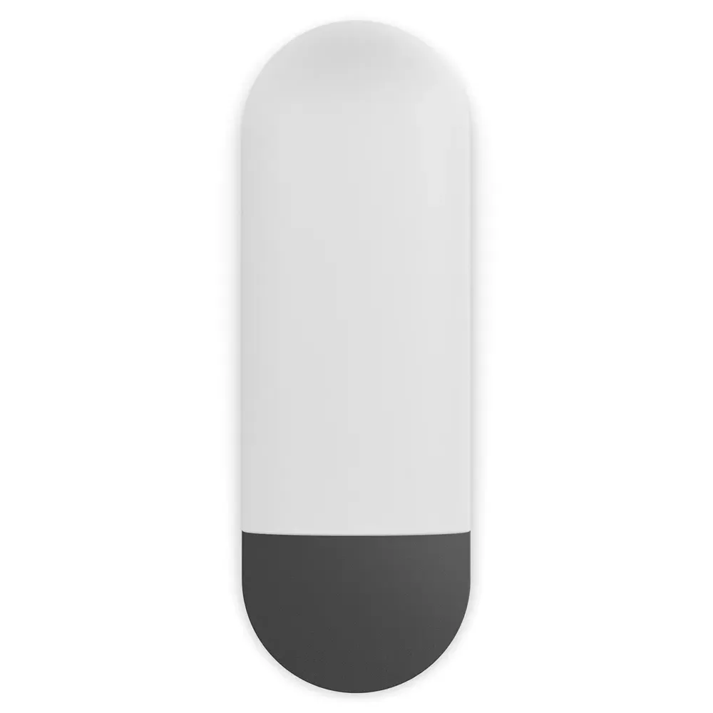 Odyssey Medium Cylinder Sconce - Black Gunmetal, Glass