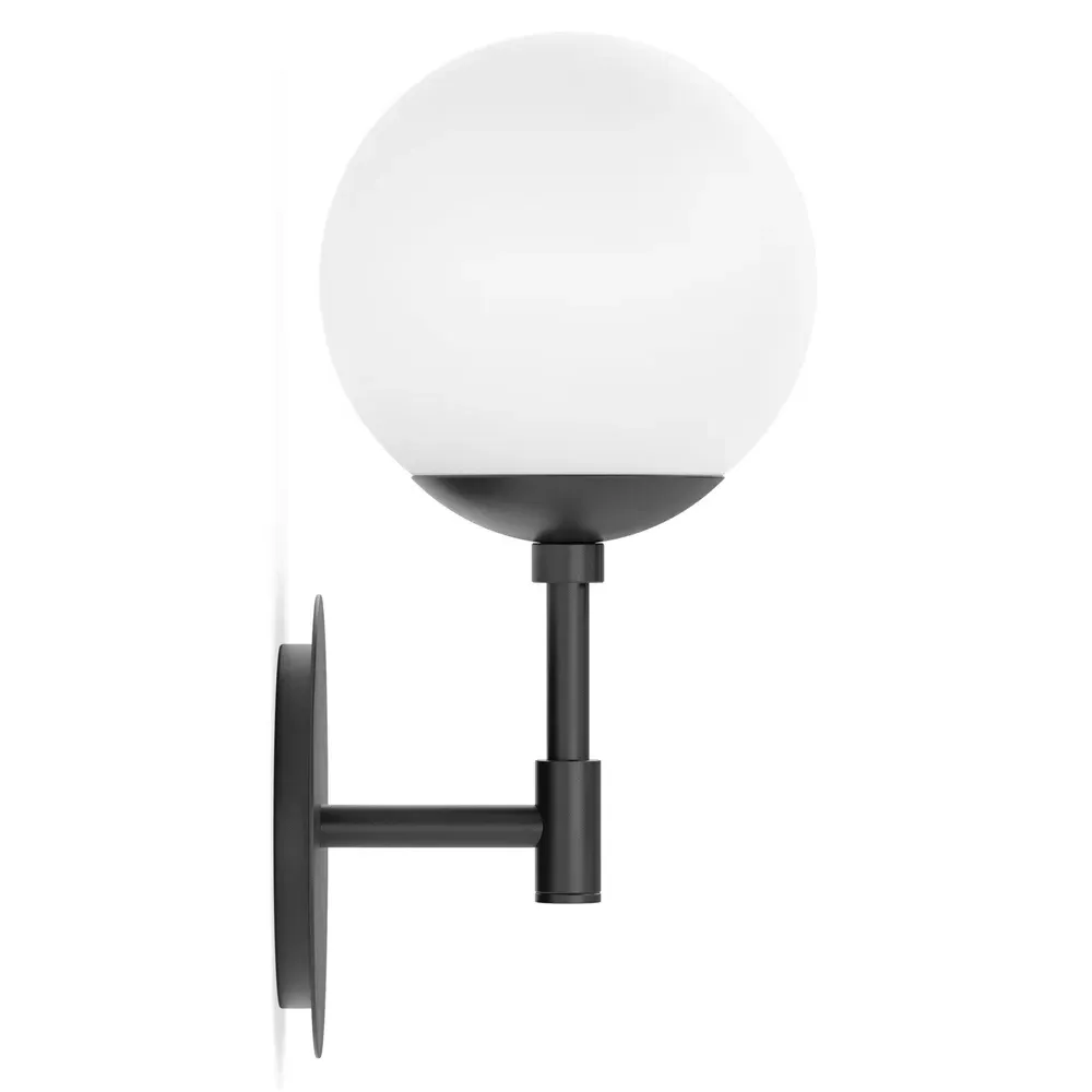 Sunset Globe Wall Sconce - Black Gunmetal, Glass