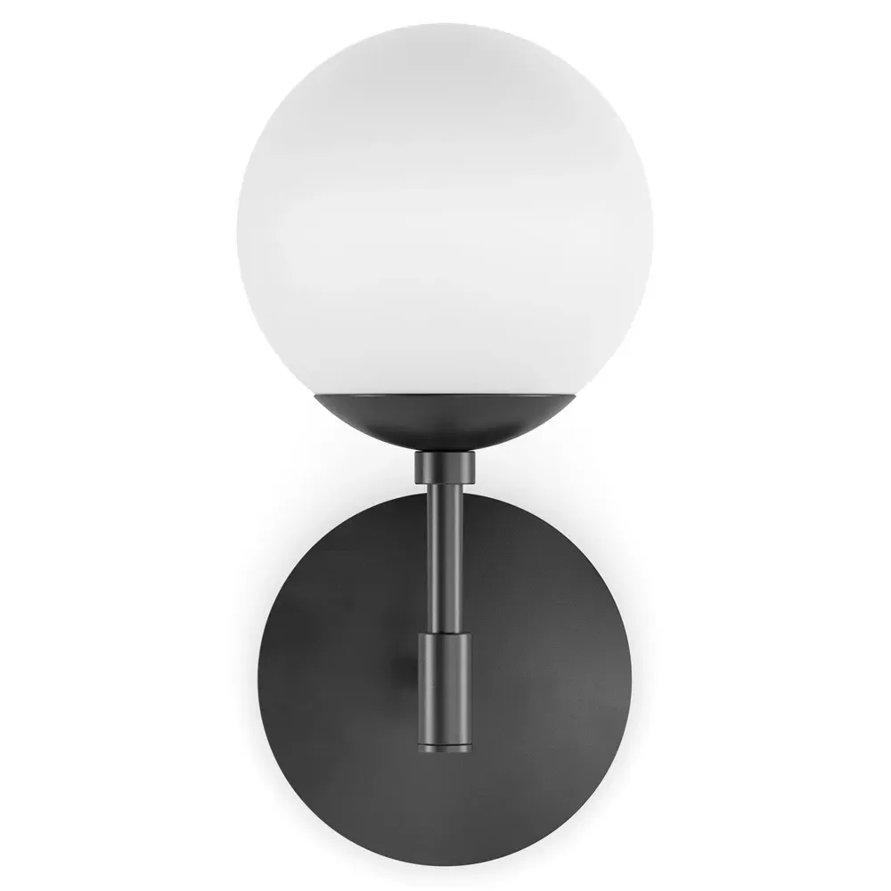 Sunset Globe Wall Sconce - Black Gunmetal, Glass image