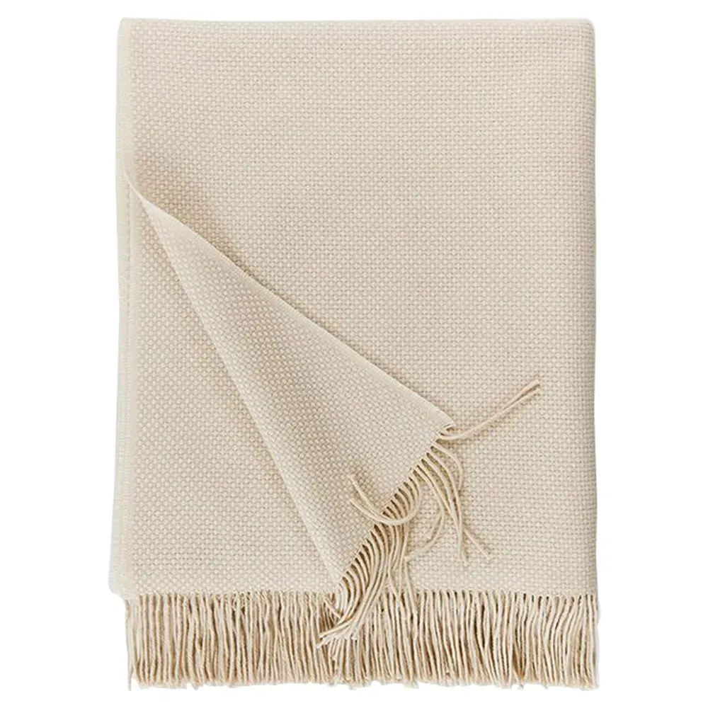 Bristol Woven Throw Blanket - Cream, Cotton image