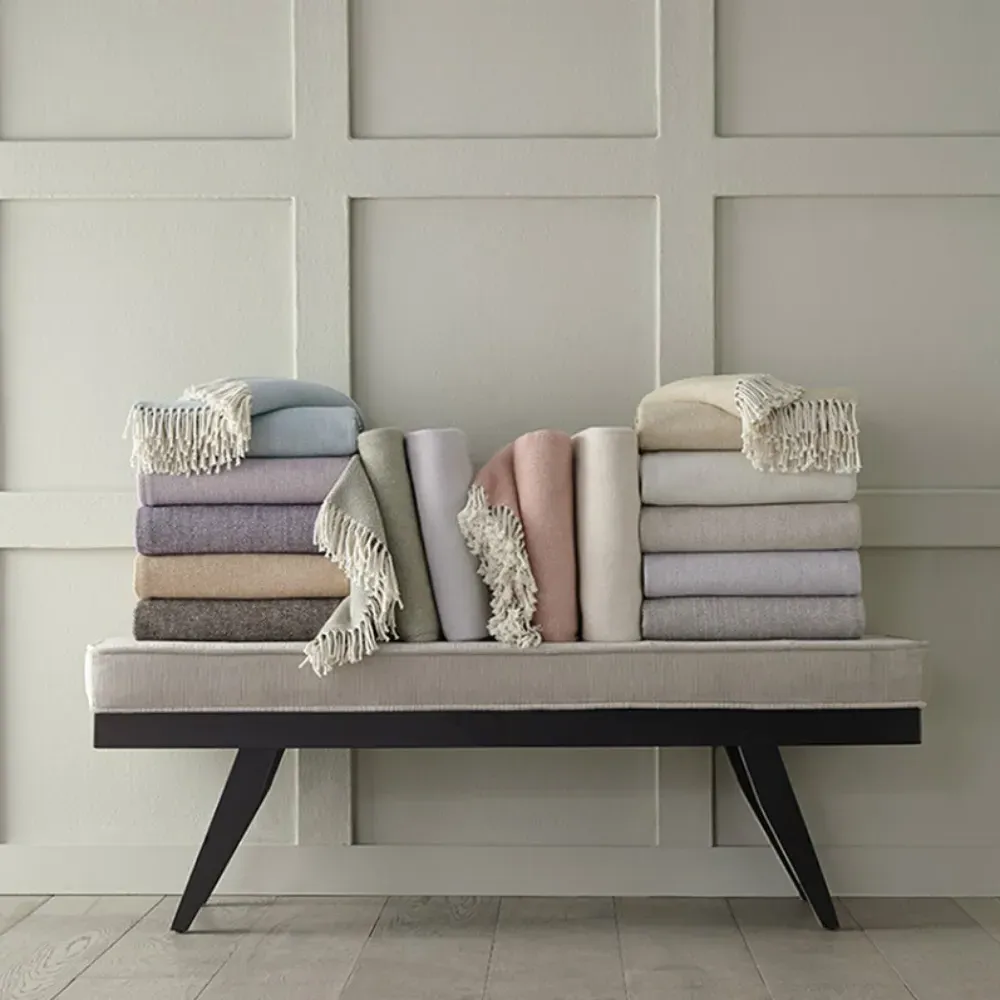 Celine Throw Blanket - Black, Cotton