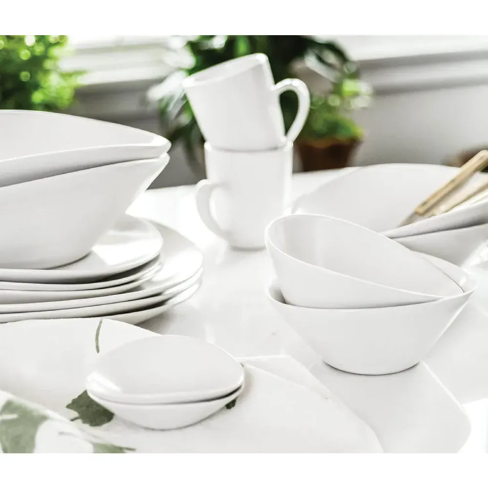 Barre 6" Pottery Bowl - White, Stoneware