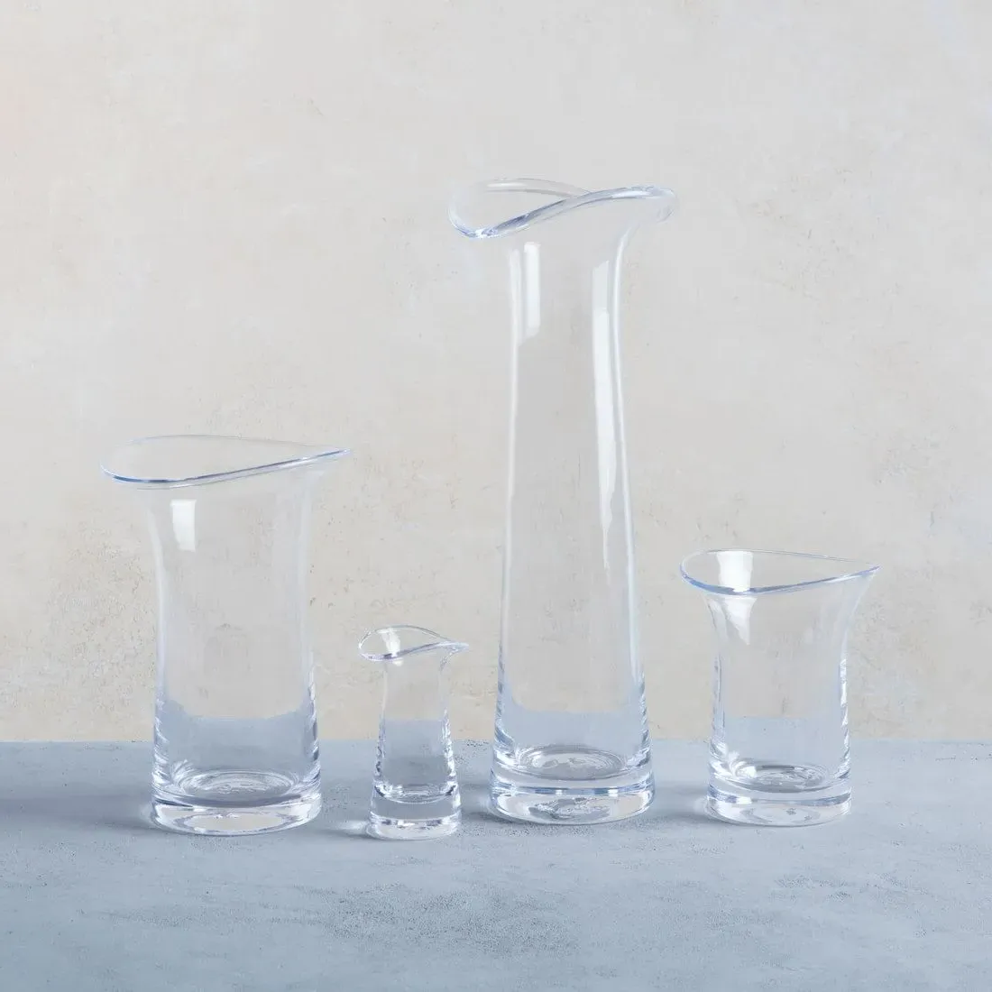 Barre Large Glass Vase - Clear