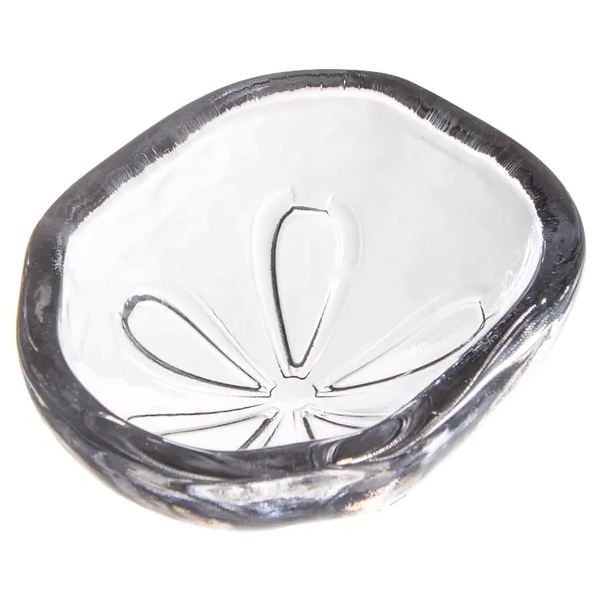 Coastal Sand Dollar Glass Bowl - Clear