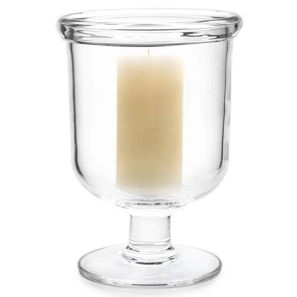 Essex Large Hurricane Candleholder - Clear, Glass