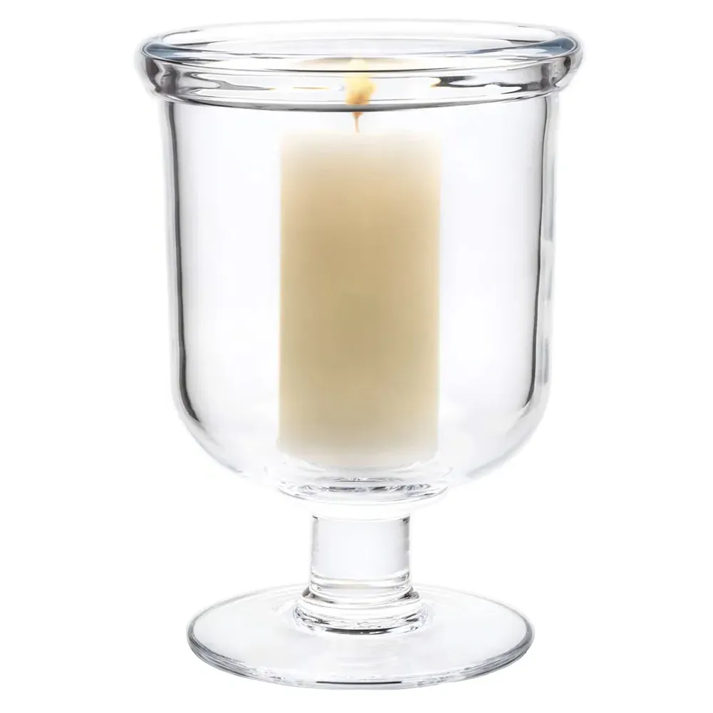 Essex Large Hurricane Candleholder - Clear, Glass