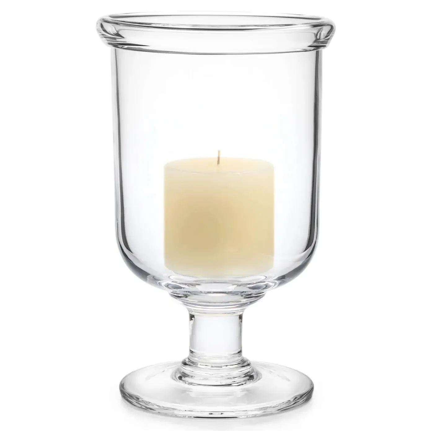 Essex Medium Hurricane Candleholder - Clear, Glass